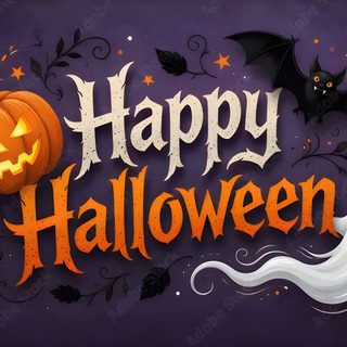happy halloween banner with ghost and pumpkin Happy Halloween 4k Purple Pumpkin, Glow Pumpkin, Halloween Backdrop, Spooky Halloween Party, dark slate gray
