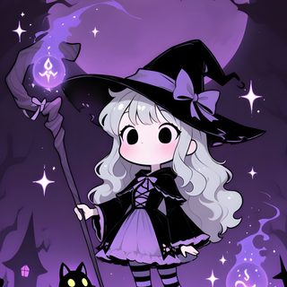Cute Witch Character Design, Book Illustration Design, Witch Drawing, Witch Characters, Anime Witch, Vibes Art, Anime Picture Hd, Halloween Drawings, Kawaii Halloween Halloween Cute Witch Purple Cute Witch Character Design, Book Illustration Design, Witch Drawing, dark slate blue