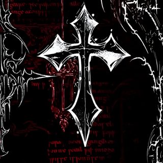 a cross on a black and red background Halloween Cross Alt Cross, Black N Red, Black N Red Background, Black And Red Cross, Dark Cross,