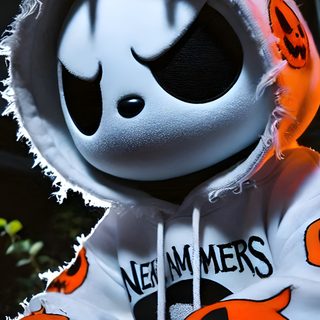 a stuffed animal wearing a white and orange hoodie Cute Halloween For Boys Toy Photos, Free To Use Images Without Copyright, Halloween Kaws, dark olive green