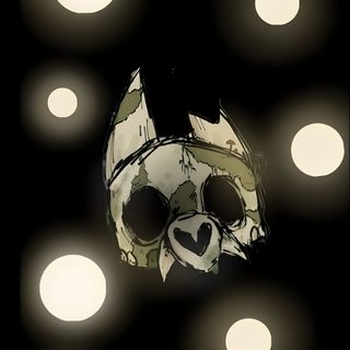 a skull is sitting in the middle of some lights The Owl House Halloween The Owl House King Skull, King Toh, Owls, King The Owl House, Spy Background, black