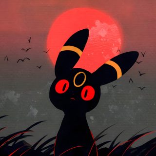 a black cat with red eyes standing in tall grass at night under a full moon Umbreon Halloween 1920x1080 Umbreon Aesthetic, Umbreon Icon, Cute Dark Pokemon, dark slate gray