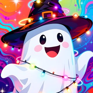 Rainbow Halloween plum