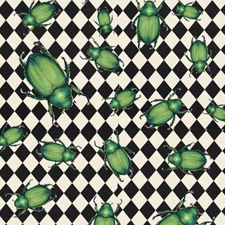 a checkered pattern with green bugs on it's backgroung surface Halloween Insects Insect Pattern, Insects, Insect, Bug Pattern, Reptile Prints, Green Bug, dim gray