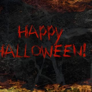 an image of happy halloween written on the side of a wall with creepy figures in it Halloween Fb Facebook Cover Photos Halloween, Scary Facebook Cover Photos, Horror Facebook Cover Photos, dark slate gray