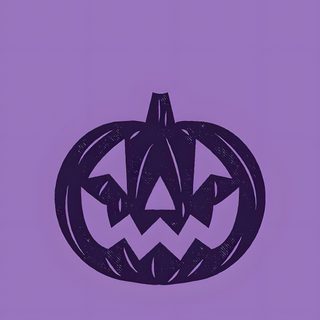 a purple background with a black and white pumpkin on it's face in the center Halloween Purple Pumpkin Purple Pumpkin Background, Purple Pumpkin Iphone, Purple Halloween Phone,