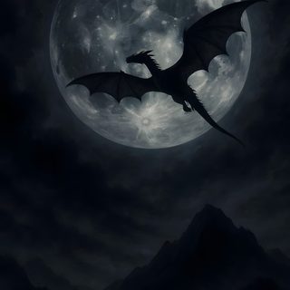 a dragon flying in front of a full moon Halloween Dragon Silhouette Dragon, Fly Drawing, Dragon Moon, Dragon Iphone, black