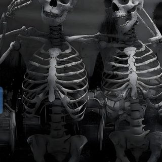 two skeletons holding cell phones in their hands Best Friend Halloween Aesthetic Skeleton Friends, Aesthetic Pictures Skeleton, Skeleton Friends Aesthetic, dark slate gray