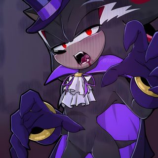 an image of a cartoon cat wearing a purple outfit and holding a gold coin in her hand Shadow The Hedgehog Halloween Vampire Shadow Fanart, Love Vampire Shadow The Hedgehog, Vampire Shadow The Hedgehog, dark slate gray