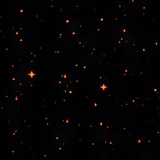 an image of the night sky with stars all over it in orange and black colors Halloween Stars Gradient Custom Star Banner, Black And Orange, Orange And Black, Banner Gif, Black,