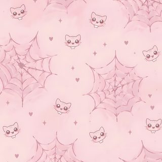 a pink wallpaper with cats and spiderweaves on it's side Halloween Iphone Pink Pink Halloween, Spider Web, Lock Screen, Cat Breeds, Cute Cat, Phone, misty rose
