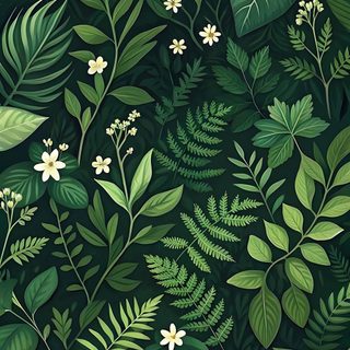 a green background with white flowers and leaves Halloween Plant Green Leaf, Next, Witchy, Plant, Leaf Background, Pretty Plants, dark slate gray