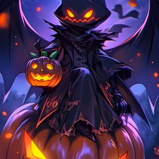 a cat sitting on top of a pumpkin in front of a full moon with bats Anime Halloween Phone Spooky Cats, Pokemon Halloween, Halloween Cat Backgrounds, dark slate gray