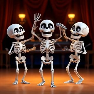 three skeletons are dancing in front of a microphone Funny Halloween Gif Best Poses For Selfies, Agate Table, Dance Humor, Buddha Image, Samhain, Good Poses, black