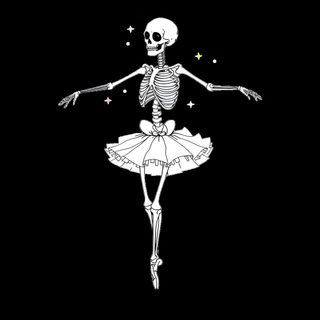 a skeleton ballerina is dancing in the dark Halloween Dance Skeleton Pic, Skeleton Ballerina, Dancing Skeleton, Skeleton Pics, Ballerina Drawing, black