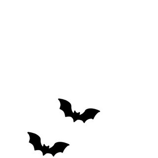 two bats flying in the sky on a white background Halloween Bats On White Halloween, Phone,