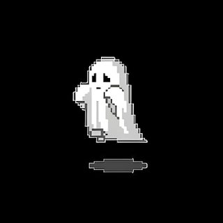 an old - school computer screen with a ghost on it Halloween Black Ghost Scary Aesthetic, Black Iphone Aesthetic, Cool Ghost, Dark Iphone Ghost,