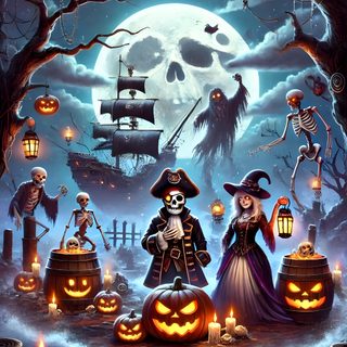a halloween scene with pumpkins and jack - o'- lanterns Halloween Fortnite Island, Pirate Island, Halloween Everyday, Ready To Play, Fortnite, dark slate gray
