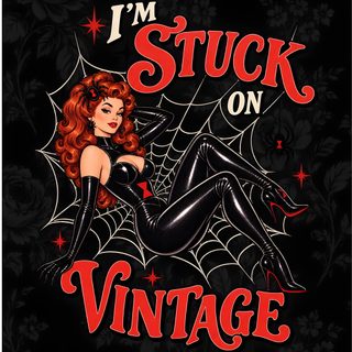 Halloween Pin Up black