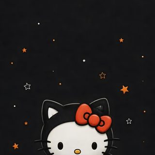 Halloween Kitty black