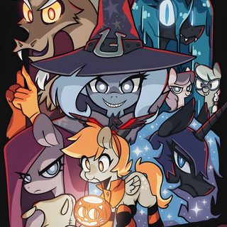 an image of cartoon characters in front of a black background with the words halloween written on it My Little Pony Halloween September Mlp, My Little Pony Witch, Mlp Halloween, Mlp Pumpkin, dark slate gray