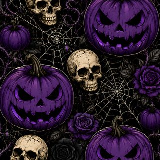 halloween pumpkins with skulls and roses on a black background Purple Edgy Aesthetic Halloween Halloween Backgrounds, Paw, Gothic Background, Pumpkin, Purple Pumpkin, black