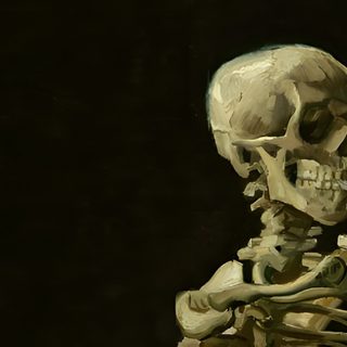 Halloween Skeleton Desktop black