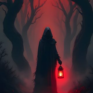 a person with a lantern in the dark forest Creepy Halloween Iphone Mysterious Dark, Dark Horror Background Hd, Dark Haunted 4k, dark slate gray