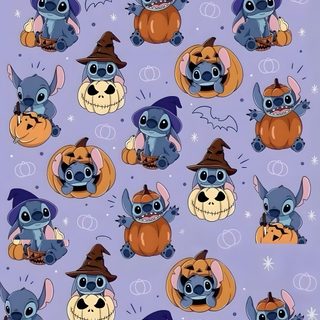 Super leuke achtergrond voor stitch fans Stitch Halloween Theme light steel blue