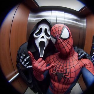 two people dressed up as screamo and spider - man Halloween Spiderman Andrew Garfield, Spider Man Halloween, Spiderman Funny, Spiderman Drawing, dark slate gray
