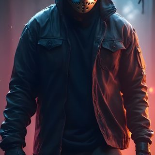 a man wearing a mask and holding a baseball bat in front of a forest at night Jason Halloween Jason Voorhees, Jason Voorhees Art, Freddy Krueger Art, Jason Horror, dark slate gray
