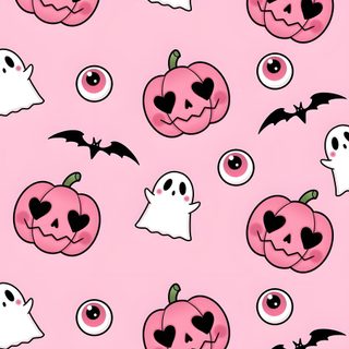 a pink background with lots of halloween pumpkins and ghost faces on the bottom half Cute Halloween Heart Halloween Iphone Pink, Cute Pink Halloween Iphone, Pink Halloween Iphone,