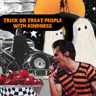 a man in striped shirt singing into a microphone next to a bowl of cherries Harry Styles Happy Halloween Iphone Harry Styles Classic Fall Fun, Harryween Night One, 5sos Halloween, sienna