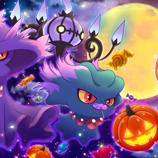 an image of halloween cats and pumpkins in the sky Pokemon Halloween Desktop Halloween Iphone, Pikachu, Halloween, Halloween Desktop, Pokemon Photo, dim gray