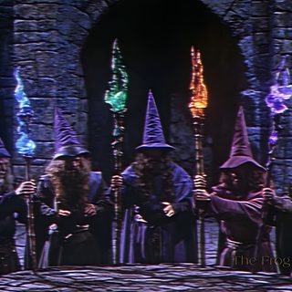 the wizard's are standing in front of an entrance with their wands on Merlin Wizard Halloween Rainbow Purple Wizardry Aesthetic, Wizard 101 Aesthetic, Medieval Wizard Aesthetic, black