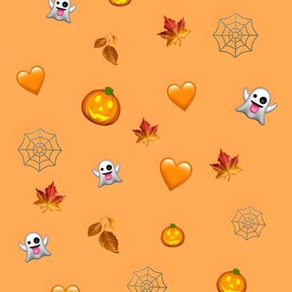 halloween wallpaper with pumpkins and ghost faces Halloween Emoji Halloween Emoji, Fall Emoji, Halloween Emoji Iphone, Fall Emojis Iphone, sandy brown