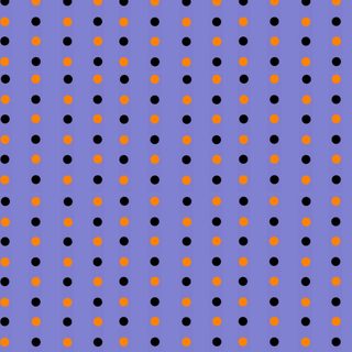 an orange and black dot pattern on a purple background Halloween Polka Dot Fall Background, Black And Orange Polka Dot, Canvas, Polka Dots, medium purple