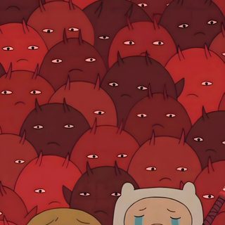 a bunch of people that are standing in the middle of a crowd with their eyes closed Halloween Adventure Time Bmo, Bmo Iphone, Adventure Time, Kids Imagination, Pretty Iphone, brown