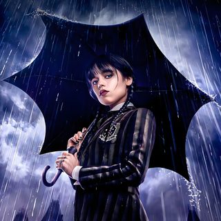 a woman holding an umbrella in the rain Wednesday Addams Halloween Funny Minion Memes, Attitude Status Girls, Wednesday Movie, black