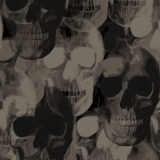 a bunch of skulls that are all over the place with black and white images on them Halloween Thorny Skulls Warm Gray Grunge Style Skull, Skull-themed Grunge Background, Skull Homescreen,