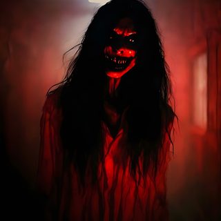 a creepy looking woman with red light coming from her eyes and hair in the dark Halloween Kali 2 Horror Photos, Gost Photo Real, Haha Photos, D Letter Cute, Scary Photos, Scary Faces, black