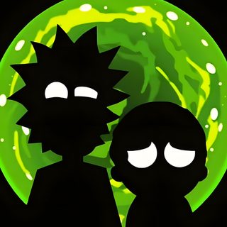 two cartoon characters are standing in front of a green and black background with bubbles on it Rick And Morty Halloween Rick And Morty Animated, Live Photo 4k, Rick Sanchez 4k, Rick And Morty 4k, black