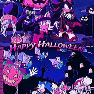 an animated halloween scene with pumpkins and bats Shadow The Hedgehog Halloween Shadow The Hedgehog Halloween, Halloween Sonic, Shadow Halloween Pfp, midnight blue