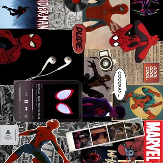 the spider - man collage has been created with images from movies and tvs Halloween Spiderman Pc Lock Screen, Spiderman Ultrawide, Desktop 4k Spiderman, dark olive green