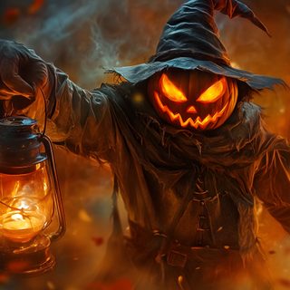 a scarecrow holding a lantern in his hands Halloween High Definition Halloween Live Pc, 1920x1080 Halloween, Engine Halloween, maroon