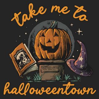 a pumpkin sitting on top of a book next to a witches hat Halloweentown Pumpkin Mickey Halloween Quotes, Disney Halloween Time, Halloweentown Disney, black