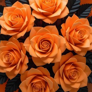 a bouquet of orange roses surrounded by pumpkins Halloween Flowers sienna