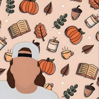 a person sitting in front of a book surrounded by fall leaves and pumpkins Morgan Wallen Halloween Cute Fall Western, Cute Country Fall, Fall Cowgirl Aesthetic, light gray