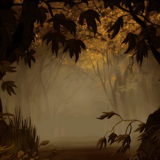 a dark forest filled with lots of trees Halloween Over The Garden Wall Over The Garden Wall Forest, Over The Garden Wall Laptop Background, Autumn Forest Game Background, black