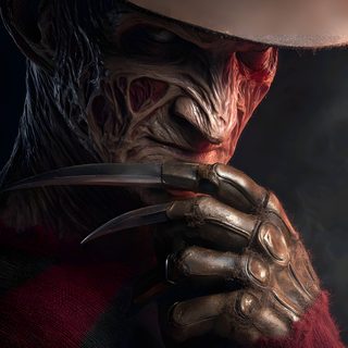 an image of a creepy man holding a knife Halloween Freddy Kruger Scary Film Characters, Freddy Krueger 4k, Freddy Krueger, Horror Character Art, black